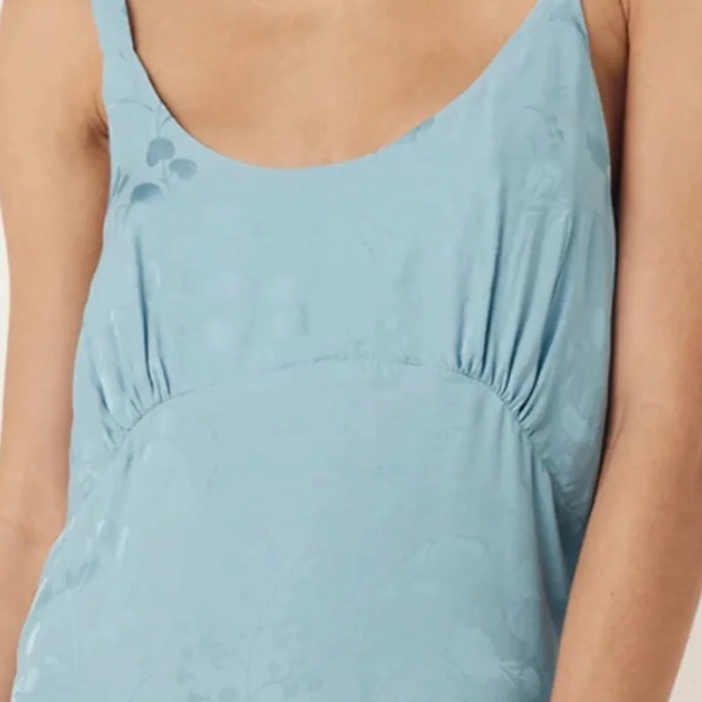 Spell Light Blue Satin Chemise size Small NWT‎